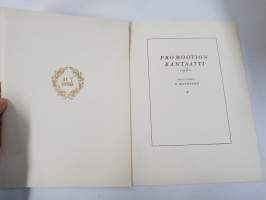 Helsingin yliopisto - Filosofian  Maisteripromootio 31.5.1950; Tervehdys (sisältää promovendien nimilistan) ja erillinen kantaatti