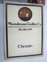 Chemie - Warmbrunn, Quilitz & Co - Apparatebau Anstalt -kemianalan kojeita ja laitteita, kuvasto, saksankielinen