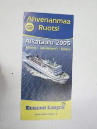 Eckerölinjen Ahvenanmaa / Ruotsi 2005 -esite