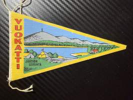 Vuokatti Jäätiön leirintä -matkailuviiri, pikkukoko / souvenier pennant