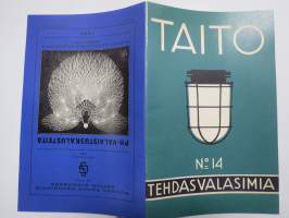 Taito Oy Tehdasvalaisimia (luettelo nr 14) 1936 - PH-Valaistuskalusteita 1929 (Poul Henningsen), kääntökirja jossa 2 teosta -näköispainos