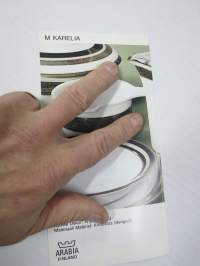 Arabia Karelia M design Anja Winquist -myyntiesite malli- ja mittatietoineen