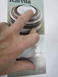 Arabia Karelia M design Anja Winquist -myyntiesite malli- ja mittatietoineen