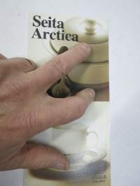 Arabia Seita Arctica KS design Inkeri Leino -myyntiesite malli- ja mittatietoineen