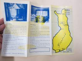 Ruka - Kuusamo Nord-Ostland - Rukatunturi, Hotel Rukahovi / Motel Ukkoherra -matkailuesite 1970