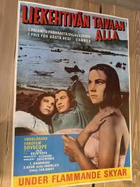 Liekehtivän taivaan alla -elokuvajuliste