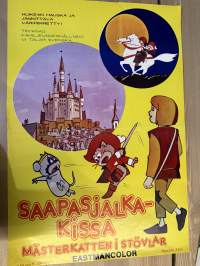 Saapasjalkakissa -elokuvajuliste