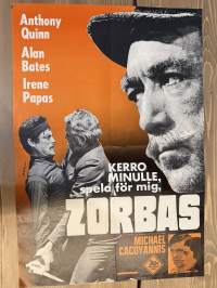 Kerro minulle, Zorbas -elokuvajuliste