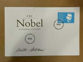 10.12.2008 FDC -kirje / ensipäivänkuori Nobel Rauhanpalkinto Martti Ahtisaari