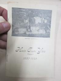 Havin Osake Yhtiö, Viipuri - 1929-1932 -tehdasesittely / historiaa, tuote-esittely, tuotekuvia