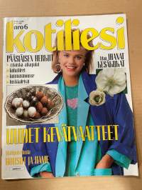 Kotiliesi 1986 nr 6, Lempivaatteet ja suosikkiasut, Kaija Huttunen - sydänkirurgi, harrastuksena vaaleanpunainen talo - Gitta ja Valto Kokko Jutikkalan kylä