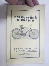 Polkupyörähinnasto - Turun Kone- ja Polkupyöräliike