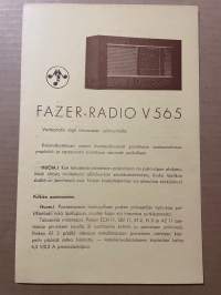 Fazer-radio V565 -käyttöohje
