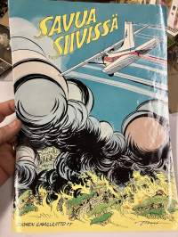 Savua siivissä -sarjakuvalehti, kustantanut Ilmailuliitto & Finnair