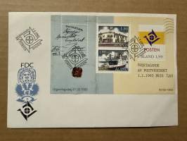 1.3.1993 FDC -kirje / ensipäivänkuori Första dagen Åland