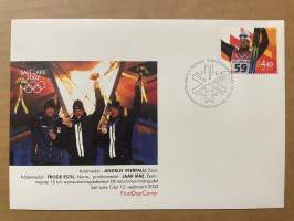 12.4.2002 FDC -kirje / ensipäivänkuori / esimene päev Salt Lake 2002