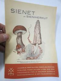 Sienet ja sieniherkut (kirjottanut ja kuvittanut Wolmar Nyberg, ohjeet Tora Lindroos), pula- / sota-aikainen ohjekirja sienten käyttämiseksi ruokapulaa helpottamaan