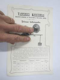 Tampereen Konetehdas Oy Sommers, Af Hällström & Waldens - Palanssi katkaisusaha / Balans kapsågar -myyntiesite