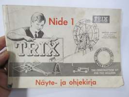 Trix Metallikappale-rakennusrasia - Näyte- ja ohjekirja v. 1935