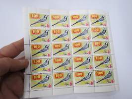 OKO - Osuuskassat 100 mk Talitiainen -säästömerkkiarkki