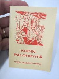 Kodin palonsyitä - Suomen Palosuojeluyhdistys -vihkonen