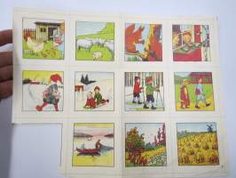 Ainekirjoitus- / aihemerkkiarkki (kansakoulu) -opettaja jakoi oppilaille, jotka sitten kirjoittivat annetun kuva-aiheen mukaisesti