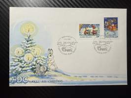 1.11.1991 FDC -kirje / ensipäivänkuori joulu