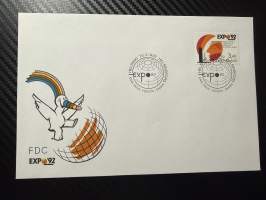 20.3.1992 FDC -kirje / ensipäivänkuori