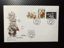 1.11.1996 FDC -kirje / ensipäivänkuori Joulu Mauri Kunnas