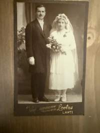 Valokuvaamo Lootus, Lahti -visiittikorttivalokuva / visitcard photo - cdv