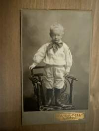 Valokuvaamo V. A. Rautell, Lahti -visiittikorttivalokuva / visitcard photo - cdv