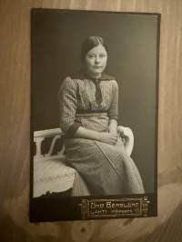 Valokuvaamo Uno Berglund, Lahti -visiittikorttivalokuva / visitcard photo - cdv