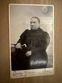 Valokuvaamo Georg Nyblin, Turku -visiittikorttivalokuva / visitcard photo - cdv
