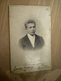 Valokuvaamo Georg Nyblin, Turku -visiittikorttivalokuva / visitcard photo - cdv