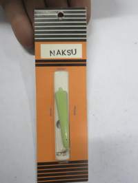 Naksu -pilkki, väri vihreä, käyttämätön, alkuperäispakkauksessaan