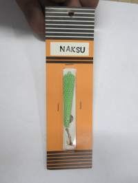 Naksu -pilkki, väri vihreä, käyttämätön, alkuperäispakkauksessaan