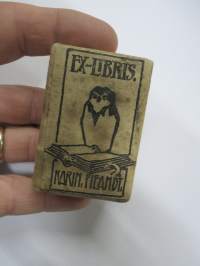 Karin v. Fieandt / Ex Libris -alkuperäinen painolaatta