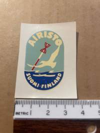 Airisto -siirtokuva / vesisiirtokuva / dekaali -1960-luvun matkamuisto