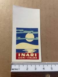 Inari -siirtokuva / vesisiirtokuva / dekaali -1960-luvun matkamuisto