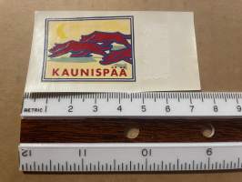 Kaunispää -siirtokuva / vesisiirtokuva / dekaali -1960-luvun matkamuisto