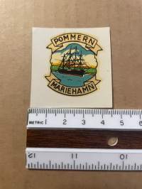 Mariehamn / Pommern -siirtokuva / vesisiirtokuva / dekaali -1960-luvun matkamuisto