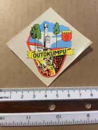 Outokumpu -siirtokuva / vesisiirtokuva / dekaali -1960-luvun matkamuisto
