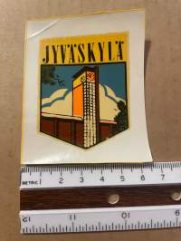 Jyväskylä -siirtokuva / vesisiirtokuva / dekaali -1960-luvun matkamuisto