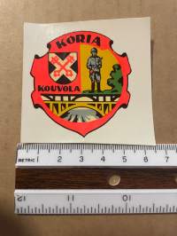 Koria / Kouvola -siirtokuva / vesisiirtokuva / dekaali -1960-luvun matkamuisto
