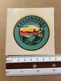 Kuusankoski -siirtokuva / vesisiirtokuva / dekaali -1960-luvun matkamuisto