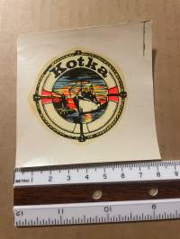 Kotka -siirtokuva / vesisiirtokuva / dekaali -1960-luvun matkamuisto