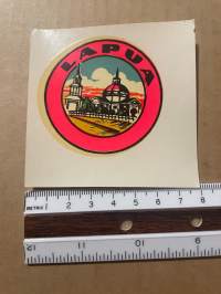 Lapua -siirtokuva / vesisiirtokuva / dekaali -1960-luvun matkamuisto