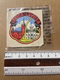 Loviisa / Lovisa -siirtokuva / vesisiirtokuva / dekaali -1960-luvun matkamuisto