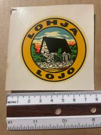 Lohja / Lojo -siirtokuva / vesisiirtokuva / dekaali -1960-luvun matkamuisto