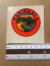 Parikkala -siirtokuva / vesisiirtokuva / dekaali -1960-luvun matkamuisto